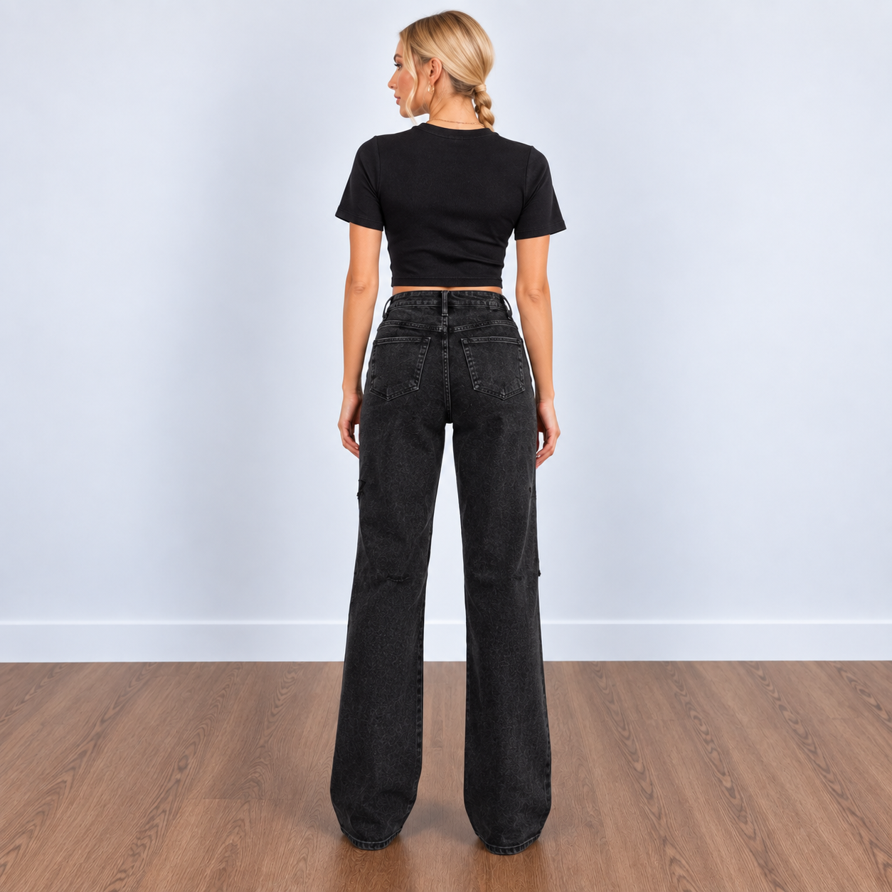 Women’s Avery Risen Vintage Black Jeans