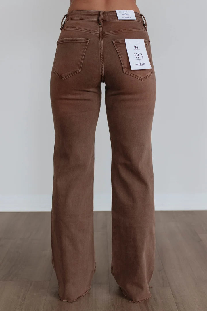 Sophie Mica High Rise Jeans - Copper